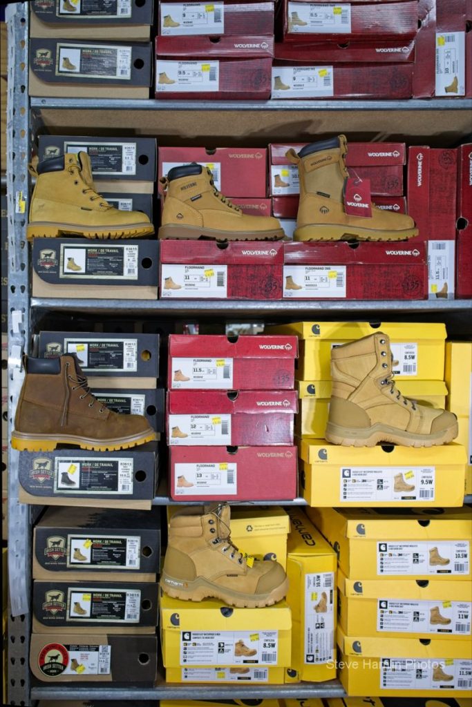 Part of our footwear selection