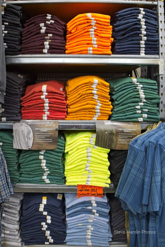 Some of our extensive Carhartt clothing selection